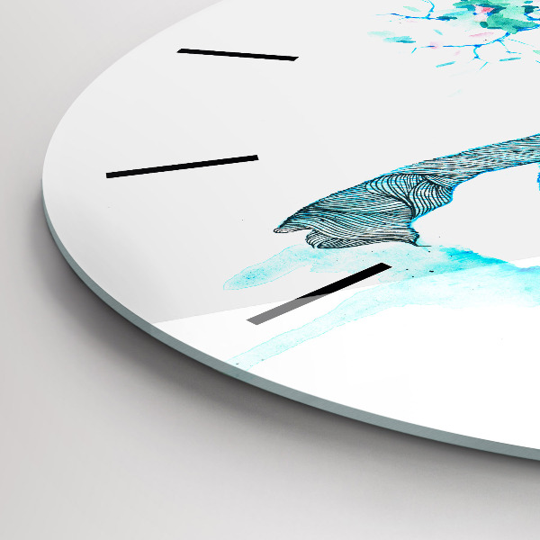 Horloge ronde Illustration de cerf