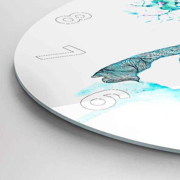 Horloge ronde Illustration de cerf