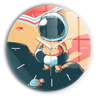 Horloge ronde Bébé astronaute