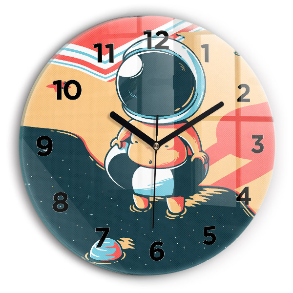 Horloge ronde Bébé astronaute
