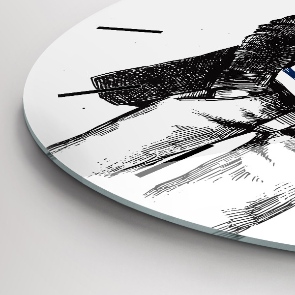 Horloge ronde Un chien dans un corps humain