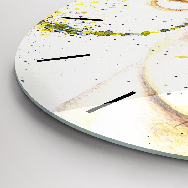 Horloge ronde 'Portrait d''une femme mystérieuse'