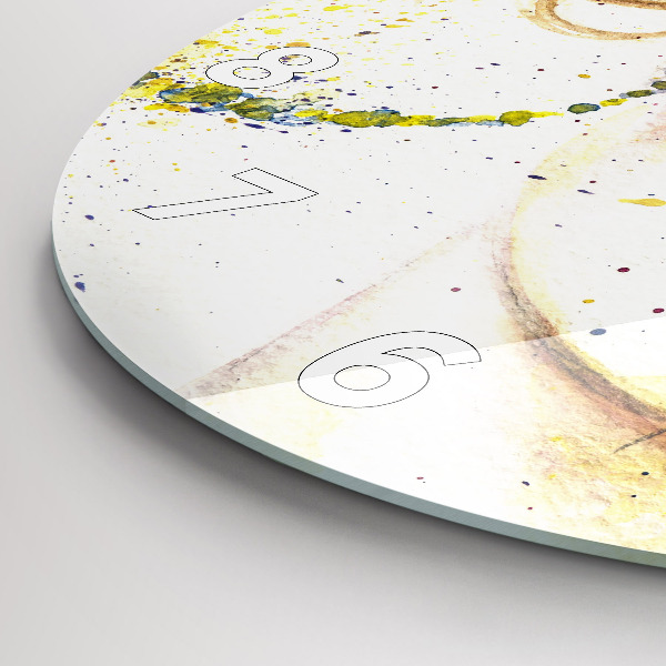 Horloge ronde 'Portrait d''une femme mystérieuse'