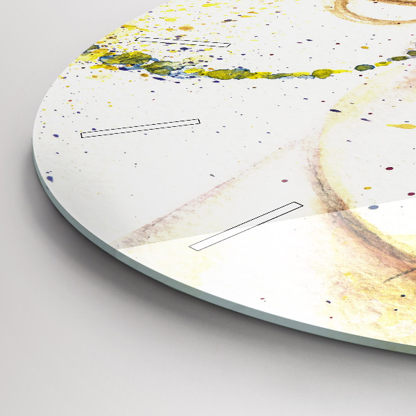 Horloge ronde 'Portrait d''une femme mystérieuse'