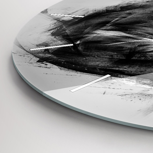 Horloge ronde Lion peint