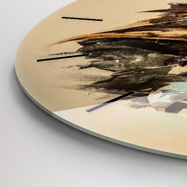 Horloge ronde Hibou - un signe de sagesse