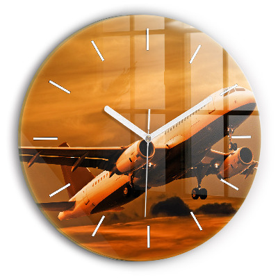 Horloge ronde Voyager en avion