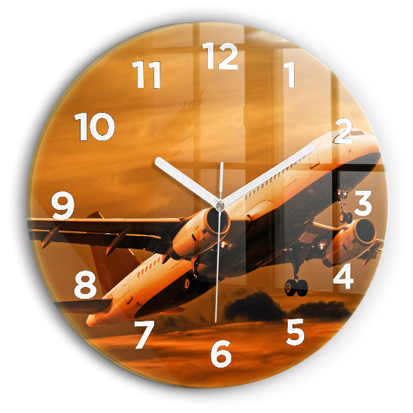 Horloge ronde Voyager en avion