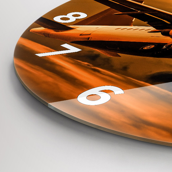 Horloge ronde Voyager en avion