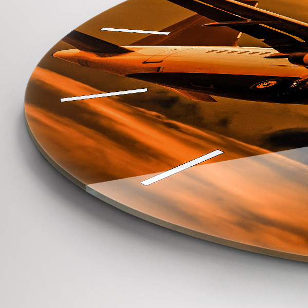 Horloge ronde Voyager en avion