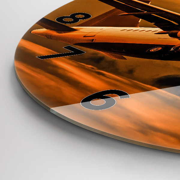 Horloge ronde Voyager en avion