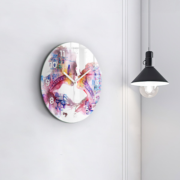 Horloge ronde Deux corps, une âme