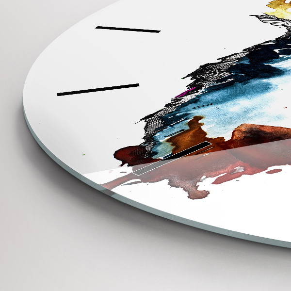 Horloge ronde Le loup et la pleine lune