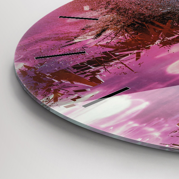 Horloge ronde Cyberespace