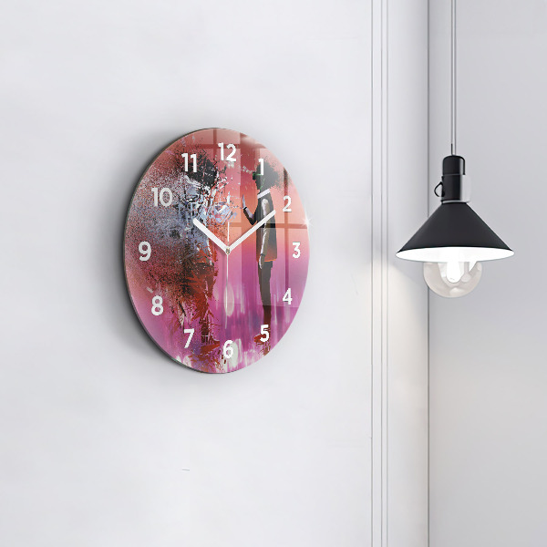 Horloge ronde Cyberespace