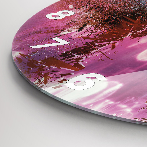 Horloge ronde Cyberespace