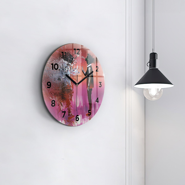 Horloge ronde Cyberespace
