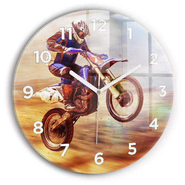 Horloge ronde Motocross Enduro