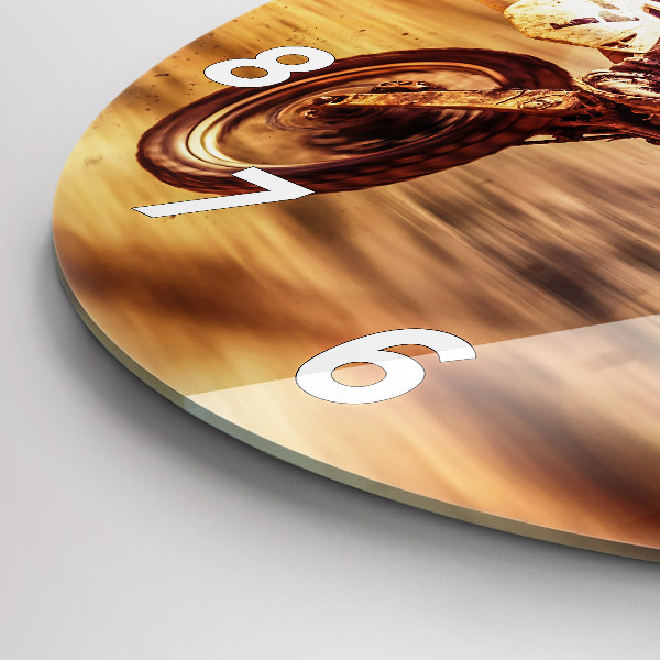 Horloge ronde Motocross Enduro