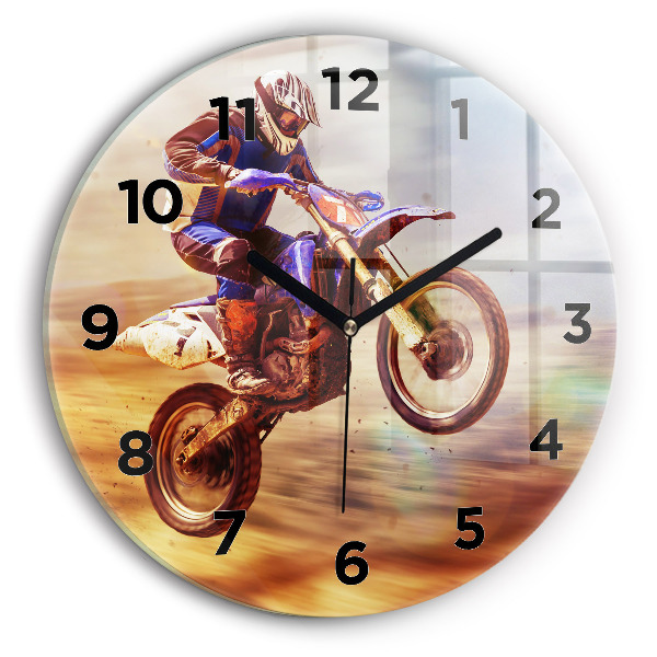 Horloge ronde Motocross Enduro