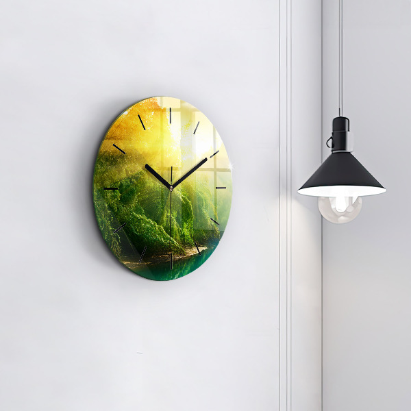 Horloge ronde Nature paisible