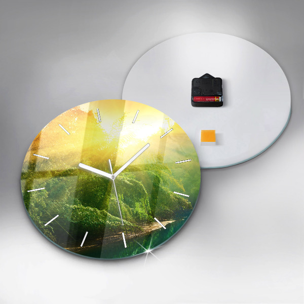 Horloge ronde Nature paisible
