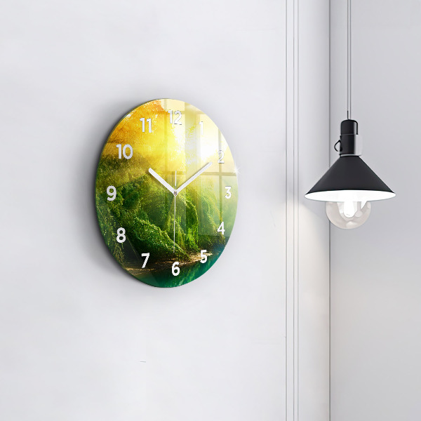 Horloge ronde Nature paisible