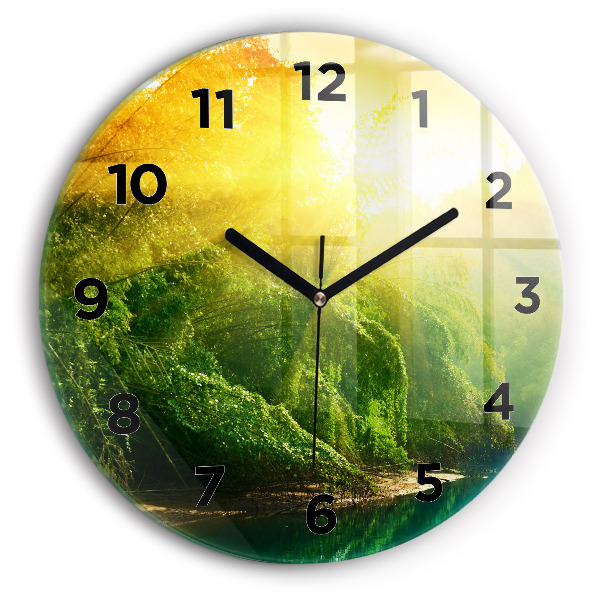 Horloge ronde Nature paisible