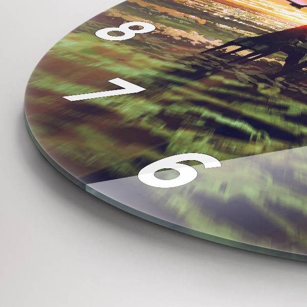 Horloge ronde Concert sur la plage