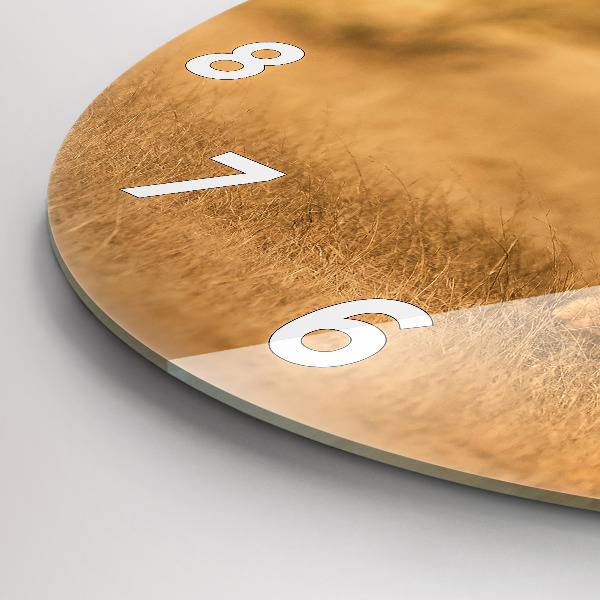 Horloge ronde Chasse au tigre