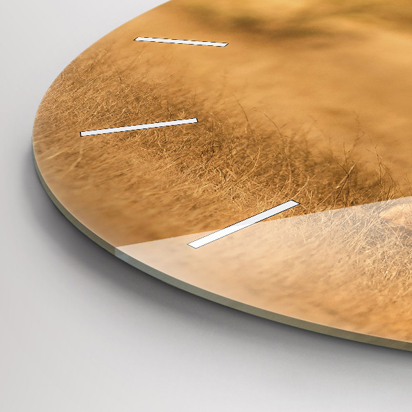 Horloge ronde Chasse au tigre