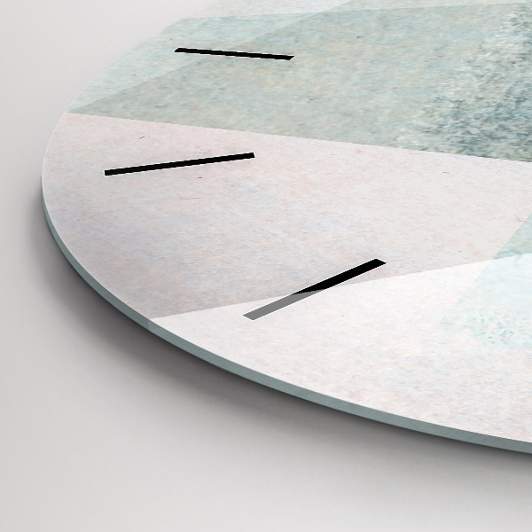 Horloge ronde Texture abstraite de triangles