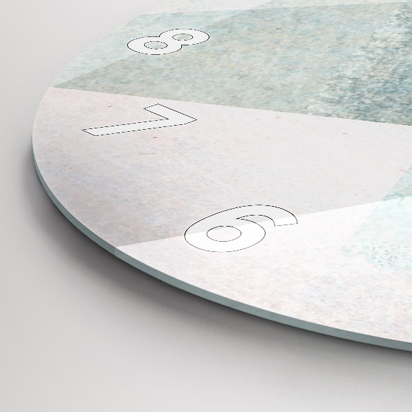 Horloge ronde Texture abstraite de triangles