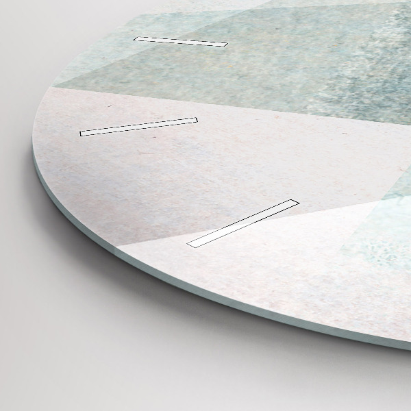 Horloge ronde Texture abstraite de triangles