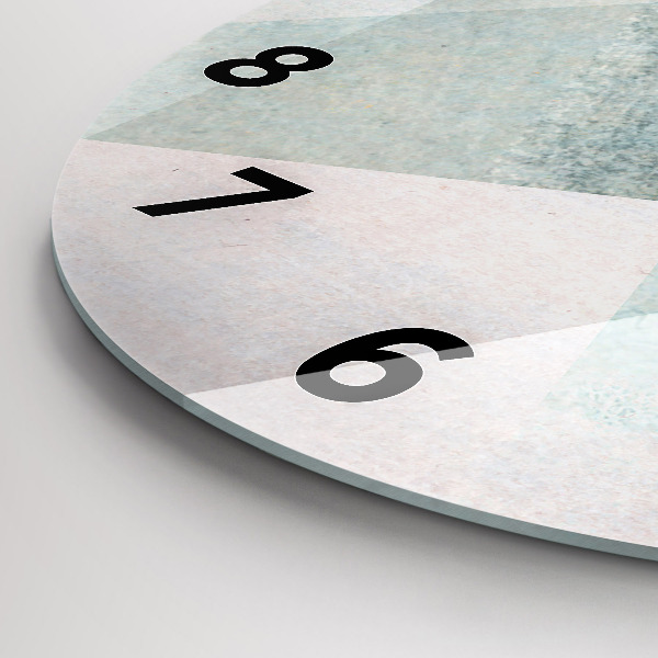 Horloge ronde Texture abstraite de triangles