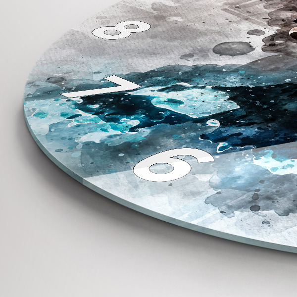 Horloge ronde Visages abstraits