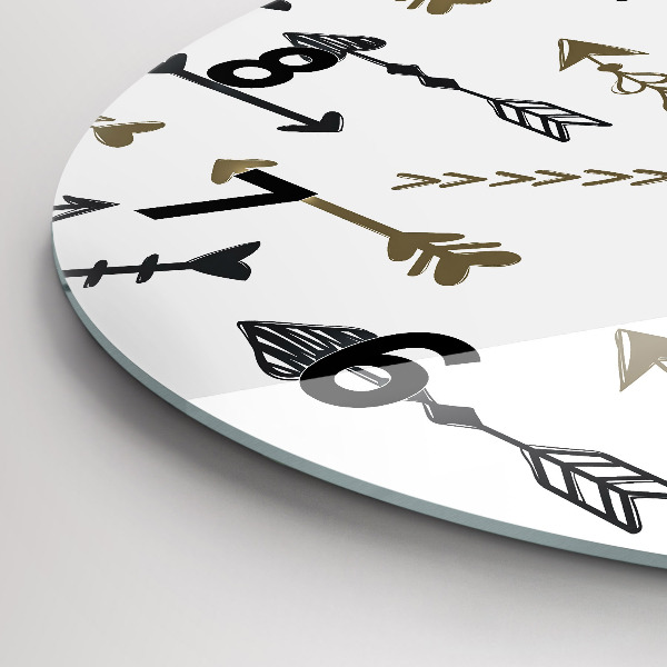 Horloge ronde Motif hipster géométrique