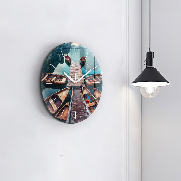 Horloge ronde Jetée et lac