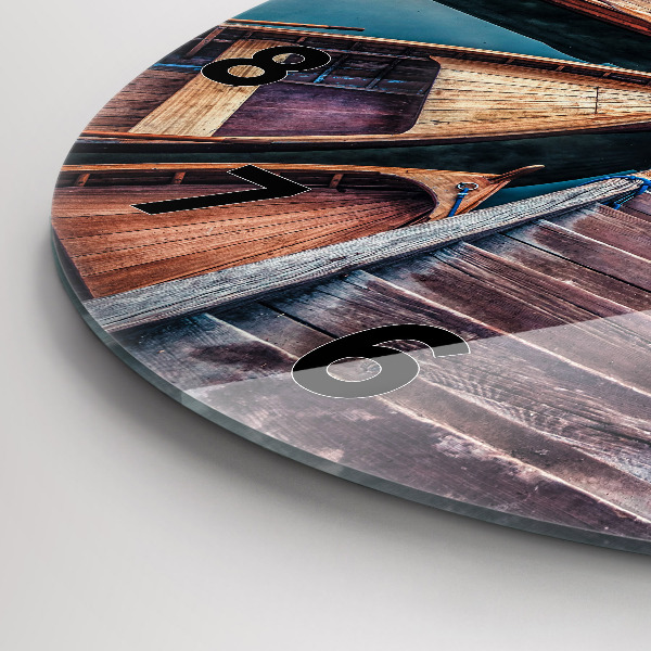 Horloge ronde Jetée et lac