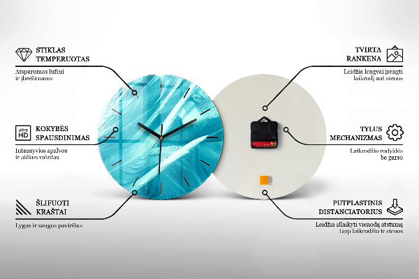 Horloge ronde Bois