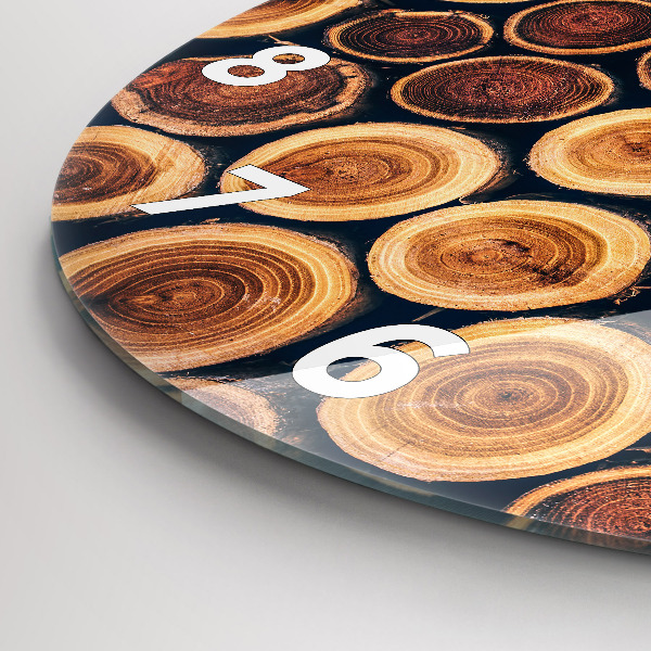Horloge ronde Bois