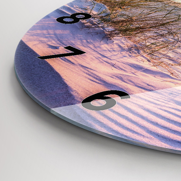 Pendule murale ronde Mer ensoleillée polonaise