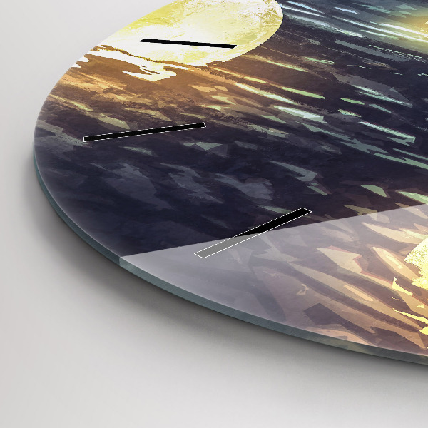 Pendule murale ronde Abstraction