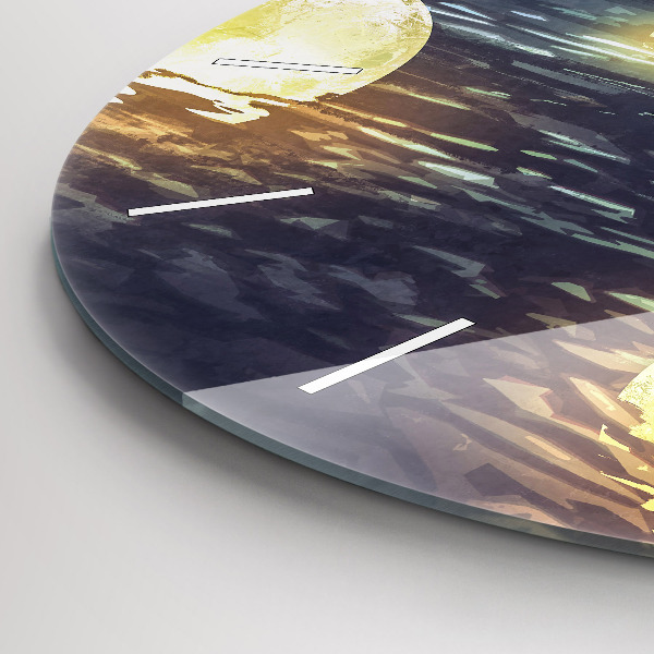 Pendule murale ronde Abstraction