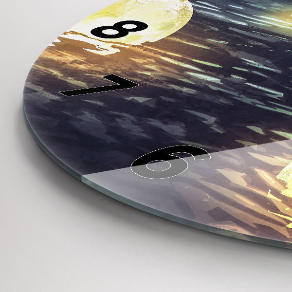 Pendule murale ronde Abstraction