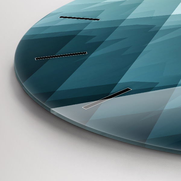 Pendule murale ronde figures géométriques