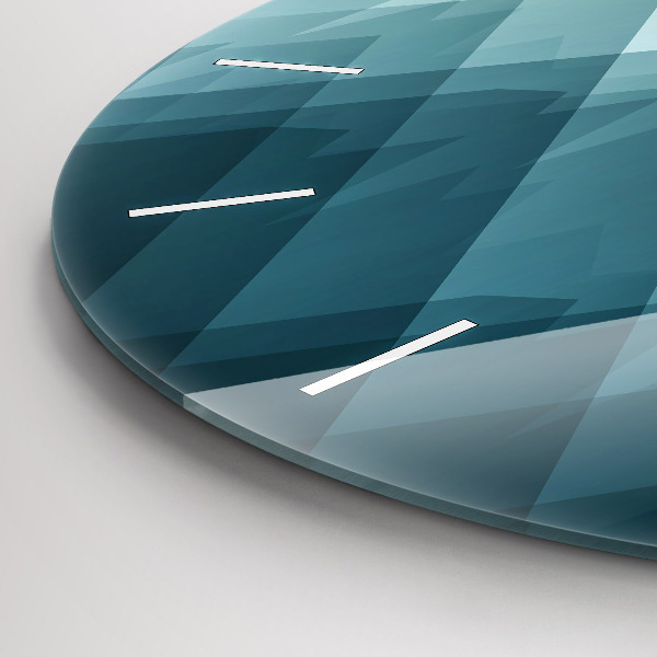 Pendule murale ronde figures géométriques