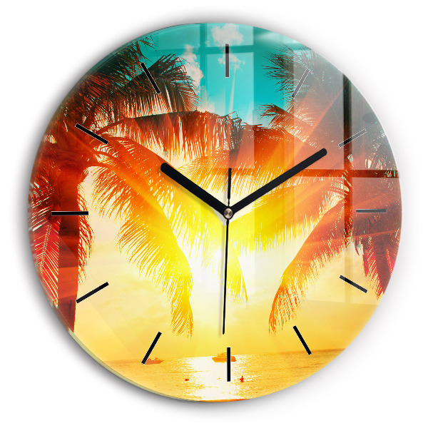 Pendule murale ronde Vacances Repos