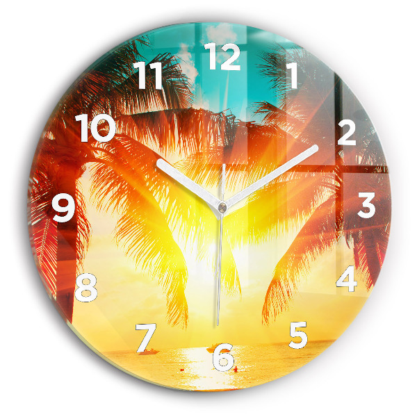 Pendule murale ronde Vacances Repos