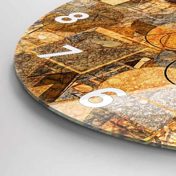 Pendule murale ronde Formes géométriques